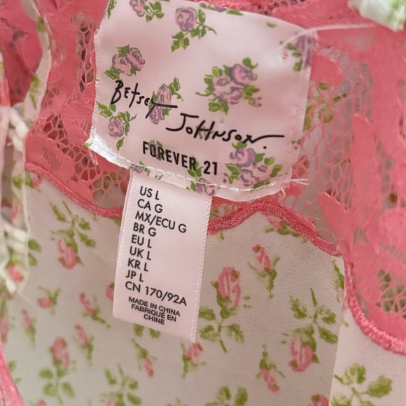Betsey Johnson X Forever 21 Lingerie Mini Slip Dress - Picture 7 of 8